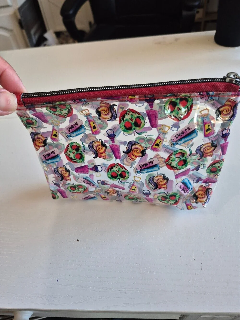 Poison apple clear vinyl Versatile Cosmetic Pouch
